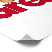 グレート・ダンが背中のブリンドルを置いた ポスター (角)