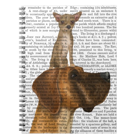 グレート・ダンとチワワ ノートブック (正面)