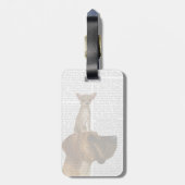グレート・ダンとチワワ ラゲッジタグ (裏面縦)