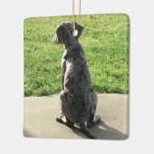 グレート・ダンの最初のX-Mas セラミックオーナメント (左)