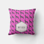 グレート・ダンの水玉模様 クッション (裏面)