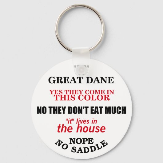グレート・ダン歩くの回答 キーホルダー (正面)