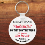グレート・ダン歩くの回答 キーホルダー (正面)