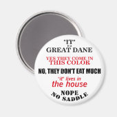 グレート・ダン歩くの回答 マグネット (正面/裏面)