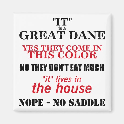 グレート・ダン歩くの回答 マグネット (正面)