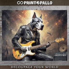 グレート・ダン遊ドッグのエレキギター 薄葉紙