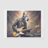 グレート・ダン遊ドッグのエレキギター 薄葉紙 (正面)