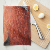 グレート・ダン・イン・紅葉秋 キッチンタオル (四つ折り)