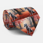 グレート・ダン・イン・紅葉秋 ネクタイ (ロール)