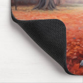 グレート・ダン・イン・紅葉秋 マウスパッド (コーナー)