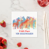 グレート・ダン・カラーフル スタンダードカクテルナプキン (インサイチュ)