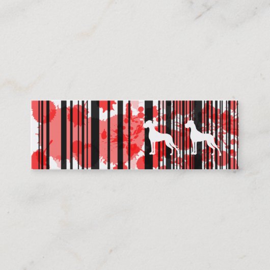 グレート・ダン・ケネル スキニー名刺 (正面)