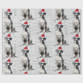 グレート・ダン・サンタクリスマスfor愛犬家 ラッピングペーパー (フラット)