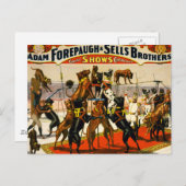 グレート・ダン・サーカス・ショー ポストカード (正面/裏面)