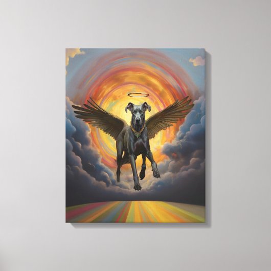 グレート・ダン&ザ・レインボー・ブリッジ キャンバスプリント (正面)