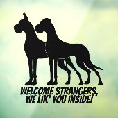 グレート・ダン・ステッカー/しがみつく ウィンドウサイン (シート3)