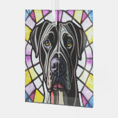 グレート・ダン「ステンドグラス」 ガラスオーナメント (正面左)