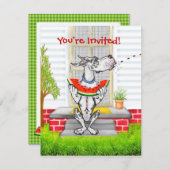 グレート・ダン・スピット・ハーレクイン 招待状 (正面/裏面)