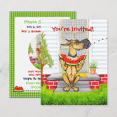 グレート・ダン・スピット・フェイン 招待状 (正面/裏面)