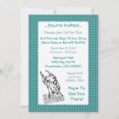 グレート・ダン・スロップがBWを発生 招待状 (裏面)