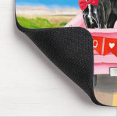 グレート・ダン・ドッグ・バレンタイン・トラック マウスパッド (コーナー)