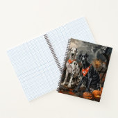 グレート・ダン・ハロウィン不気味 ノートブック (内部)