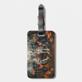 グレート・ダン・ハロウィン不気味 ラゲッジタグ (裏面縦)