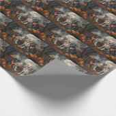 グレート・ダン・ハロウィン不気味 ラッピングペーパー (角)