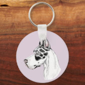 グレート・ダン・ハーレクインフェミニン キーホルダー (正面)