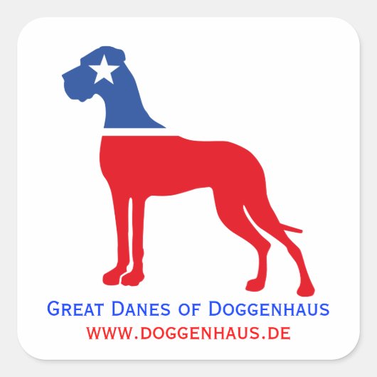 グレート・ダン・ブリーダーのアイデンティティ スクエアシール (正面)