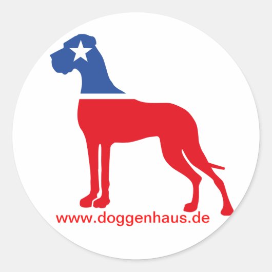 グレート・ダン・ブリーダーのアイデンティティ ラウンドシール (正面)