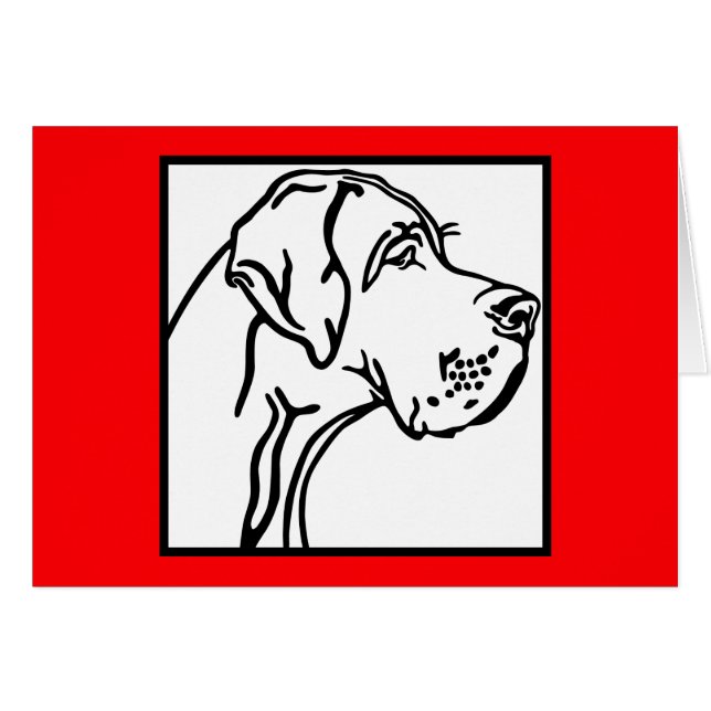 グレート・ダン・ヘッド・スケッチ (正面横)