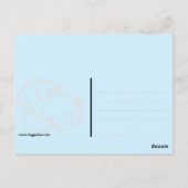 グレート・ダン・ヘッド・スケッチ ポストカード (裏面)