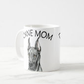 グレート・ダン・マママブラック コーヒーマグカップ (正面左)