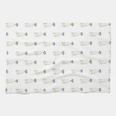 グレート・ダン(白黒・ハーレクイン) キッチンタオル (横)