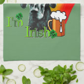 グレート・ダン・St patricks day キッチンタオル (折り畳み)