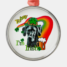 グレート・ダン・St patricks day メタルオーナメント