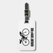 グレート・ディバイド・バイクパッキング・ルート ラゲッジタグ (正面縦)