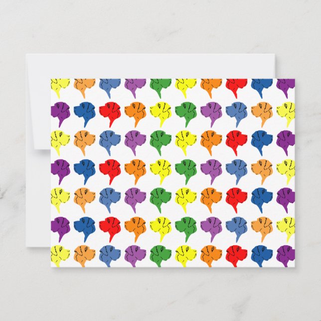 グレート・デーンのイラスト (正面)