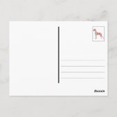 グレート・デーンの誕生日 ポストカード (裏面)