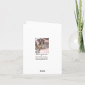 グレート・デーン・ヒーロー・スケッチ・グリーティング・カード カード (裏面)