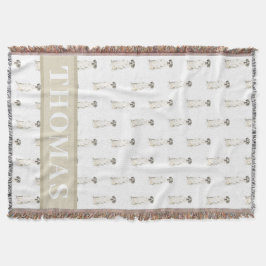 グレート・デーン (ブラック ホワイト ハーレクイン) スローブランケット