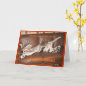 グレート・デ食べーン・過度のハロウィーン・キャンディー カード (黄色い花)