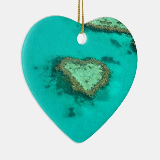 グレート・バリア・リーフのオーストラリアのハートの珊瑚 セラミックオーナメント (右)