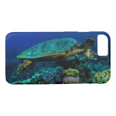 グレート・バリア・リーフのHawksbillのウミガメ Case-Mate iPhoneケース (裏面(横))