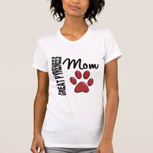 グレート・ピレニーズのお母さん2 Tシャツ (正面)