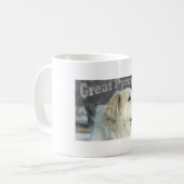 グレート・ピレニーズのコーヒー・マグ コーヒーマグカップ (正面左)