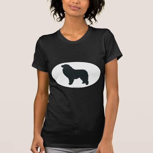 グレート・ピレニーズのシルエット Tシャツ (正面)