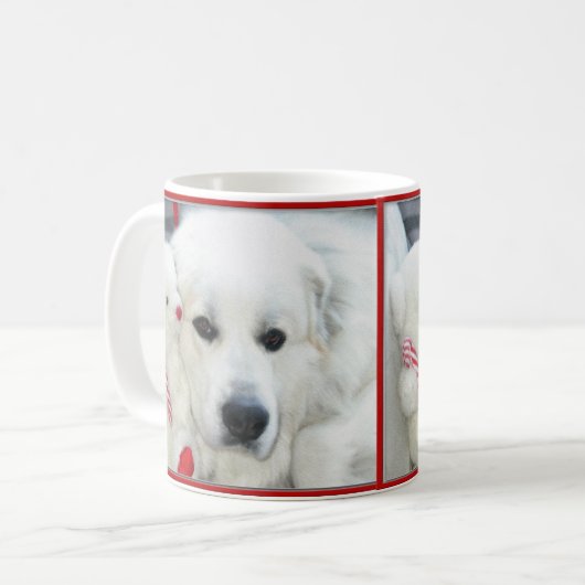 グレート・ピレニーズのマグ コーヒーマグカップ (正面左)