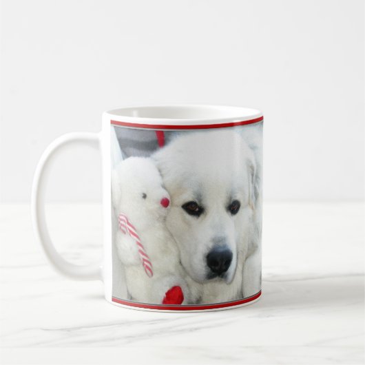 グレート・ピレニーズのマグ コーヒーマグカップ (左)